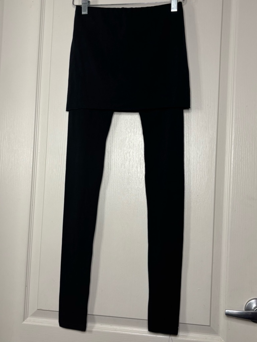 All Saints Black Skirted Leggings